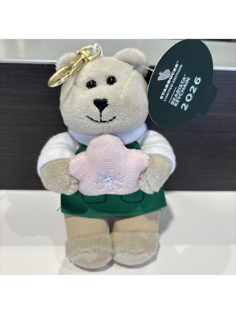 Starbucks Bearista 2026 Keychain Spring Bear Cherry Blossom Limited Edition NEW